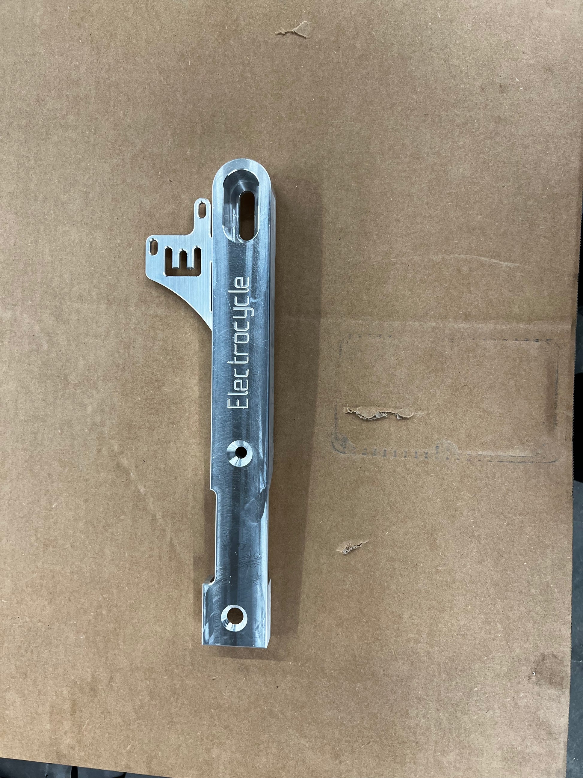 Bolt on extended swingarm Electrocycle garage